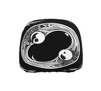 WZYWHJ A yin and yang Symbol Picture Seat Head Pillowcase Car Truck General Motors Parts Protective Cover one Pack