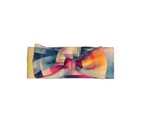WZYWHJ Abstract fractal gradient prints baby bow headbands and elastic soft hair accessories for newborns and girls