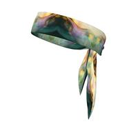 WZYWHJ Abstract wave ink splash Prints Headbands,Sports Head Tie,Headband for Men and Women,Hair Band for Running Workout Football