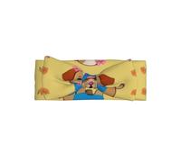 WZYWHJ Adorable cartoon dog Pattern baby bow headbands and elastic soft hair accessories for newborns and girls