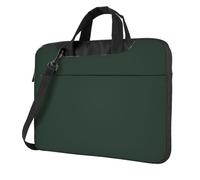 WZYWHJ Advanced Green Picture Ultra-thin portable single-shoulder laptop bag 14 inch computer accessories soft shockproof for laptops