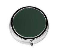 WZYWHJ Advanced Green Printing Circular Medicine Box Storage, Portable Travel with compartments, mini Pill Dispenser