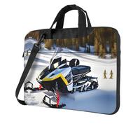 WZYWHJ Advanced Snowmobile Pattern Ultra-thin portable single-shoulder laptop bag 14 inch computer accessories soft shockproof for laptops