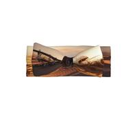 WZYWHJ Aircraft in the desert Printed baby bow headbands and elastic soft hair accessories for newborns and girls