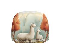WZYWHJ Alpacas Under The Redwood Trees Picture Seat Head Pillowcase Car Truck General Motors Parts Protective Cover one Pack