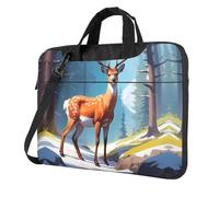 WZYWHJ Alpine Deer Sketch Prints Ultra-thin portable single-shoulder laptop bag 15.6 inch computer accessories soft shockproof for laptops