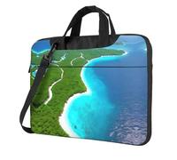 WZYWHJ An island in the ocean Prints Ultra-thin portable single-shoulder laptop bag 14 inch computer accessories soft shockproof for laptops
