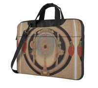 WZYWHJ Ancient Circle Pattern Prints Ultra-thin portable single-shoulder laptop bag 14 inch computer accessories soft shockproof for laptops