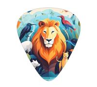 Wzywhj Animal Illustration Printed Guitar Picks 12 Piece, Easy Grip Uke Picks Hold In One'S Hands, Ukulele, Acoustic Or Electric Electric Guitar