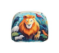 WZYWHJ Animal Illustration Printed Seat Head Pillowcase Car Truck General Motors Parts Protective Cover one Pack