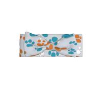 WZYWHJ Animal Pet Paw Printed baby bow headbands and elastic soft hair accessories for newborns and girls