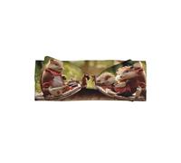 WZYWHJ Animals on a picnic Printing baby bow headbands and elastic soft hair accessories for newborns and girls