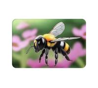WZYWHJ Anti-Slip Doormat 16 x 24 in Floor mat Rugs Easy to Clean Suitable for Front Door, Living Room, Bathroom A Little Bee Picture