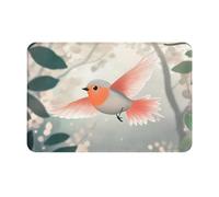 WZYWHJ anti-slip Doormat 16 x 24 in floor mat rugs easy to clean Suitable for front door, living room, bathroom Happy birds flying Picture