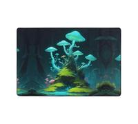 WZYWHJ anti-slip floor mat carpet Bioluminescent Moss Prints soft and comfortable good water absorption sizeName for living room and balcony