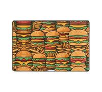 WZYWHJ anti-slip floor mat carpet many cute burgers Pattern soft and comfortable good water absorption sizeName for living room and balcony