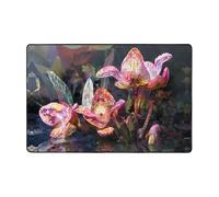 WZYWHJ anti-slip floor mat carpet Strange flowers Picture soft and comfortable good water absorption sizeName for living room and balcony