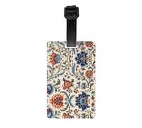 WZYWHJ Antique Orientalist Art Printed Luggage Tag with Detachable Wristband - Travel Hook for Convenient Identification - Lightweight & Personalized Business Card Size