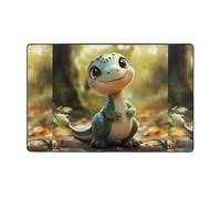 WZYWHJ Area Rugs,Living Room Floor Mats Runner Rug Non-Skip Nursery Mat Playing Carpet 60 x 39 inch Primitive Animals Picture