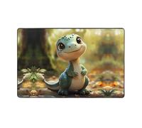WZYWHJ Area Rugs,Living Room Floor Mats Runner Rug Non-Skip Nursery Mat Playing Carpet 60 x 39 inch Primitive Animals Picture