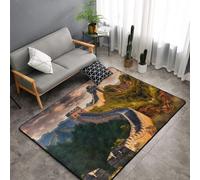 WZYWHJ Area Rugs, Living Room Floor Mats Runner Rug Non-Skip Nursery Mat Playing Carpet 60 x 39 inch the Great Wall of China Printed