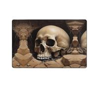 WZYWHJ Area Rugs, Living Room Floor Mats Runner Rug Non-Skip Nursery Mat Playing Carpet 60 x 39 inch Skull in the pit Printed