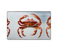 WZYWHJ Area Rugs,Living Room Floor Mats Runner Rug Non-Skip Nursery Mat Playing Carpet 60 x 39 inch Big red crab Pattern