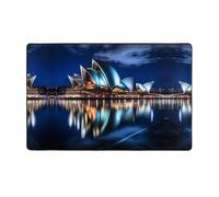 WZYWHJ Area Rugs, Living Room Floor Mats Runner Rug Non-Skip Nursery Mat Playing Carpet 60 x 39 inch Sydney Opera House Printed