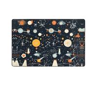 WZYWHJ Area Rugs,Living Room Floor Mats Runner Rug Non-Skip Nursery Mat Playing Carpet 60 x 39 inch Physics Print Printed