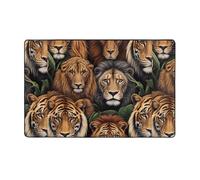 WZYWHJ Area Rugs,Living Room Floor Mats Runner Rug Non-Skip Nursery Mat Playing Carpet 60 x 39 inch King of the Jungle Picture