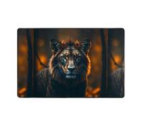 WZYWHJ Area Rugs,Living Room Floor Mats Runner Rug Non-Skip Nursery Mat Playing Carpet 60 x 39 inch King of the Forest Picture
