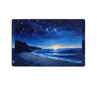 WZYWHJ Area Rugs,Living Room Floor Mats Runner Rug Non-Skip Nursery Mat Playing Carpet 60 x 39 inch Late night ink painting Picture