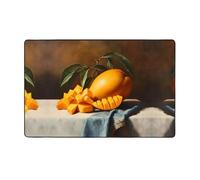 WZYWHJ Area Rugs,Living Room Floor Mats Runner Rug Non-Skip Nursery Mat Playing Carpet 60 x 39 inch Big mango Pattern