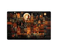 WZYWHJ Area Rugs,Living Room Floor Mats Runner Rug Non-Skip Nursery Mat Playing Carpet 60 x 39 inch Cities and Towns Printed