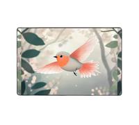 WZYWHJ Area Rugs,Living Room Floor Mats Runner Rug Non-Skip Nursery Mat Playing Carpet 60 x 39 inch Happy birds flying Picture