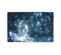 WZYWHJ Area Rugs, Living Room Floor Mats Runner Rug Non-Skip Nursery Mat Playing Carpet 60 x 39 inch Starlight Butterfly Printed