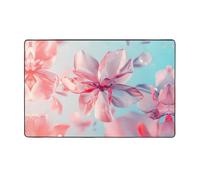 WZYWHJ Area Rugs,Living Room Floor Mats Runner Rug Non-Skip Nursery Mat Playing Carpet 60 x 39 inch Flying crystal petals Pattern