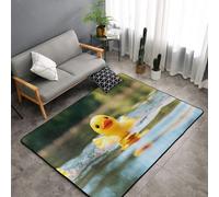WZYWHJ Area Rugs, Living Room Floor Mats Runner Rug Non-Skip Nursery Mat Playing Carpet 60 x 39 inch Swimming yellow duck Printed