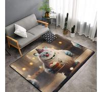 WZYWHJ Area Rugs, Living Room Floor Mats Runner Rug Non-Skip Nursery Mat Playing Carpet 60 x 39 inch The little monster holding the cake Printed