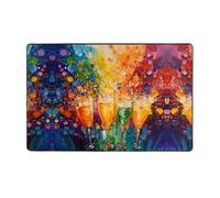 WZYWHJ Area Rugs,Living Room Floor Mats Runner Rug Non-Skip Nursery Mat Playing Carpet 60 x 39 inch Vibrant Celebration Picture