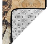 WZYWHJ Area Rugs, Living Room Floor Mats Runner Rug Non-Skip Nursery Mat Playing Carpet 60 x 39 inch Skull Experiment Doctor Printed