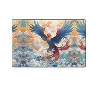 WZYWHJ Area Rugs,Living Room Floor Mats Runner Rug Non-Skip Nursery Mat Playing Carpet 60 x 39 inch Data Stream Phoenix Prints