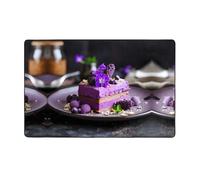 WZYWHJ Area Rugs, Living Room Floor Mats Runner Rug Non-Skip Nursery Mat Playing Carpet 60 x 39 inch Sweet purple potato cake Printed