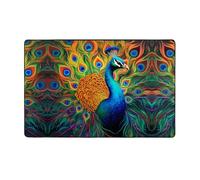 WZYWHJ Area Rugs,Living Room Floor Mats Runner Rug Non-Skip Nursery Mat Playing Carpet 60 x 39 inch The Majestic Peacock Picture