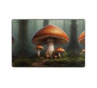 WZYWHJ Area Rugs,Living Room Floor Mats Runner Rug Non-Skip Nursery Mat Playing Carpet 60 x 39 inch A Big Mushroom Picture
