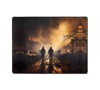 WZYWHJ Area Rugs,Living Room Floor Mats Runner Rug Non-Skip Nursery Mat Playing Carpet 63 x 48 inch Firefighters fighting fires Printed