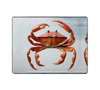 WZYWHJ Area Rugs,Living Room Floor Mats Runner Rug Non-Skip Nursery Mat Playing Carpet 63 x 48 inch Big red crab Pattern