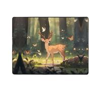 WZYWHJ Area Rugs,Living Room Floor Mats Runner Rug Non-Skip Nursery Mat Playing Carpet 63 x 48 inch Bambi Picture