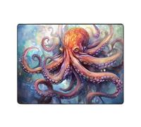 WZYWHJ Area Rugs,Living Room Floor Mats Runner Rug Non-Skip Nursery Mat Playing Carpet 63 x 48 inch Octopus Tentacles Printed
