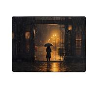 WZYWHJ Area Rugs,Living Room Floor Mats Runner Rug Non-Skip Nursery Mat Playing Carpet 63 x 48 inch Heavy rain Outside The Window Printing